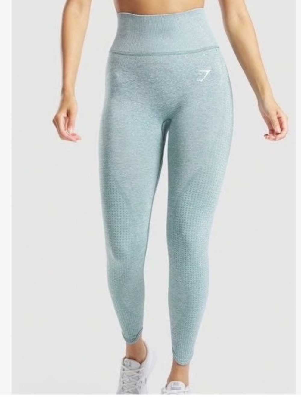 Gymshark Seamless High-Waist Leggings - Pale Aqua S/M